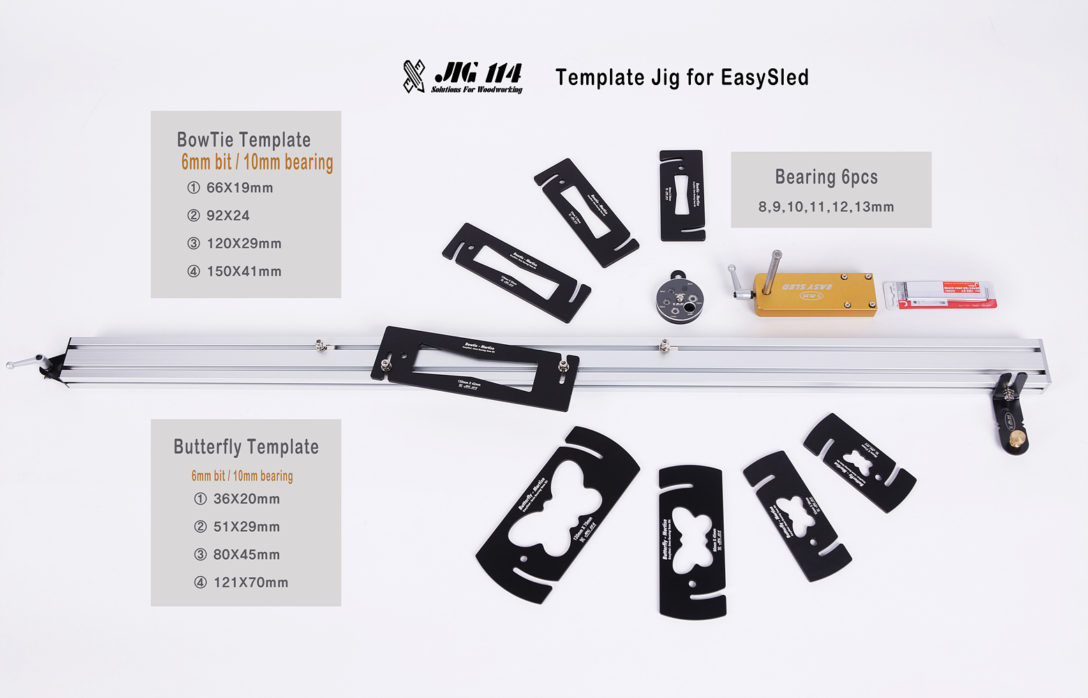 [JIG114] Temolate Jig for Easy Sled (이지슬레드용 템플릿 지그 세트)